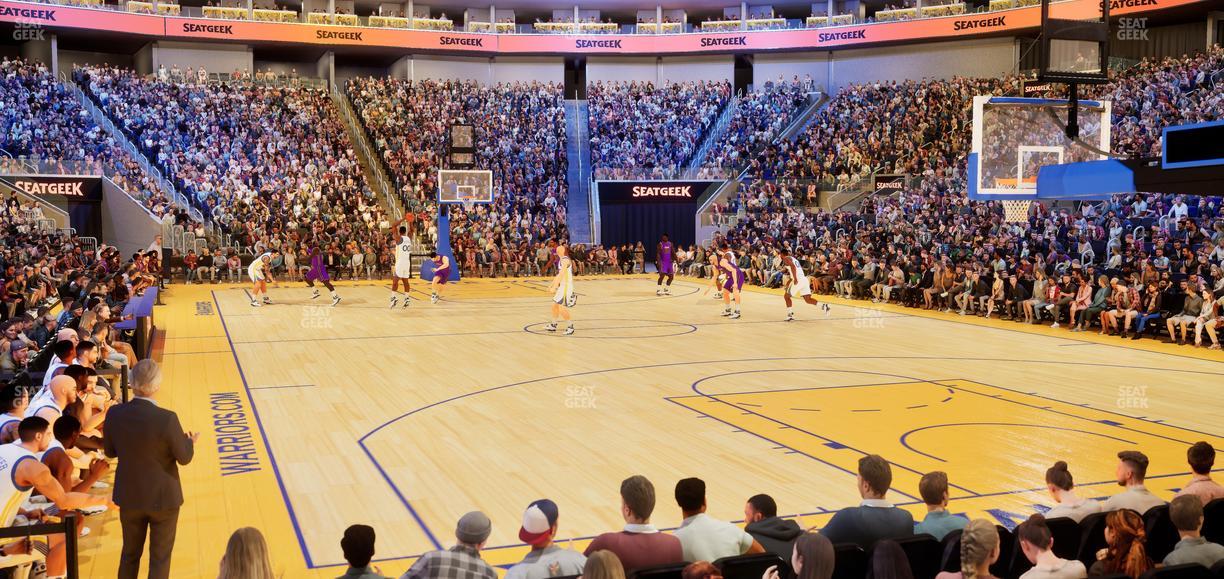 Chase Center - Section Riser 23 Seat View