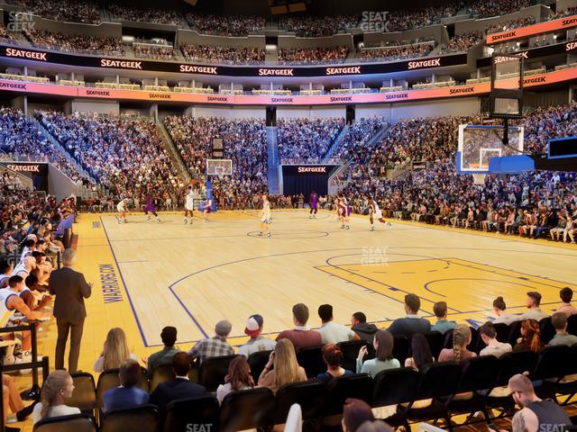 Chase Center - Section Riser 23 Seat View