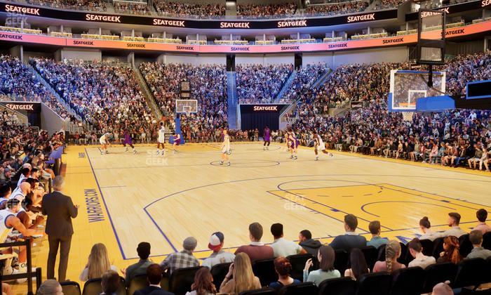 Chase Center - Section Riser 23 Seat View