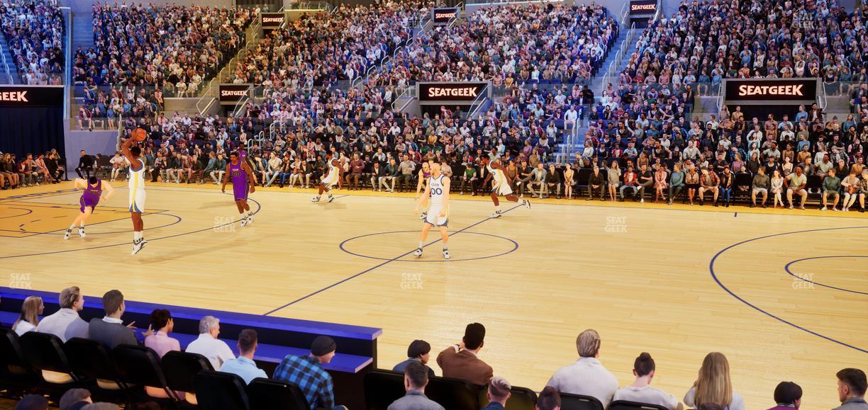 Chase Center - Section Riser 3 Seat View