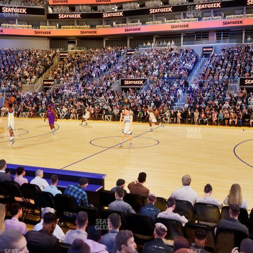 Chase Center - Section Riser 3 Seat View