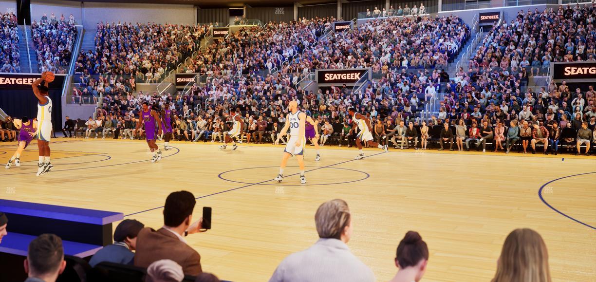 Chase Center - Section Riser 3 Seat View