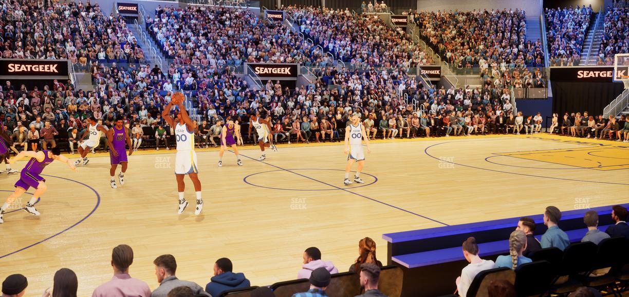 Chase Center - Section Riser 4 Seat View