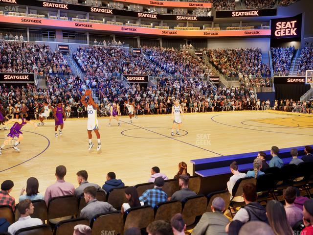 Chase Center - Section Riser 4 Seat View