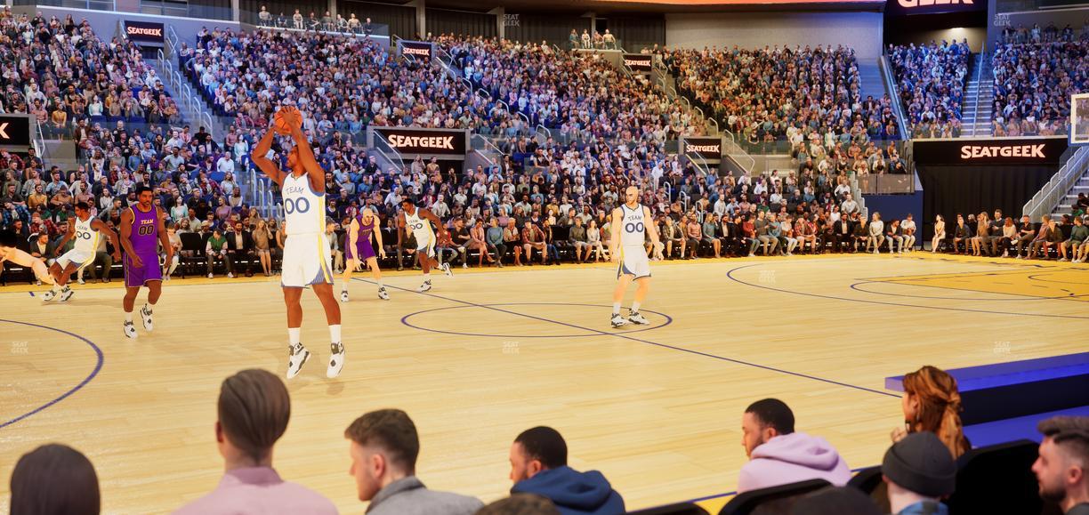 Chase Center - Section Riser 4 Seat View