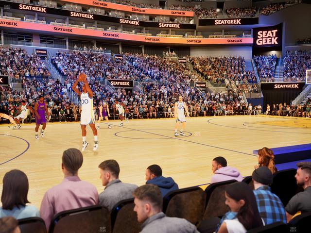 Chase Center - Section Riser 4 Seat View