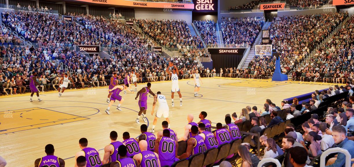 Chase Center - Section Riser 5 Seat View