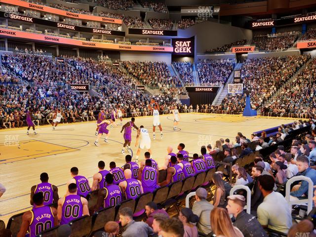 Chase Center - Section Riser 5 Seat View