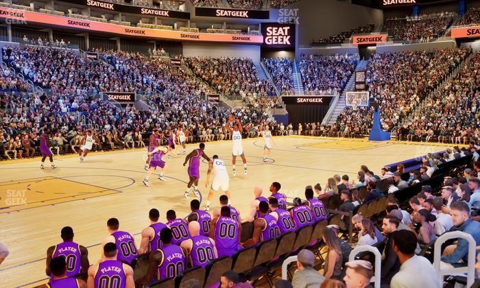 Chase Center - Section Riser 5 Seat View