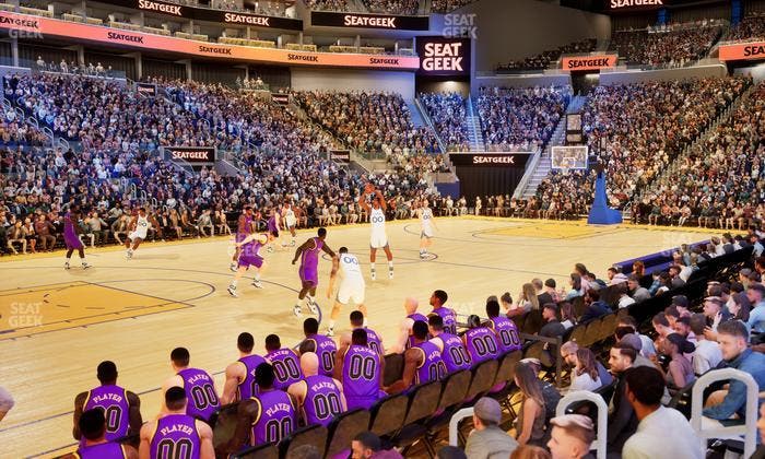 Chase Center - Section Riser 5 Seat View