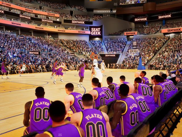 Chase Center - Section Riser 5 Seat View