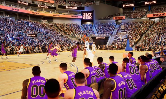 Chase Center - Section Riser 5 Seat View