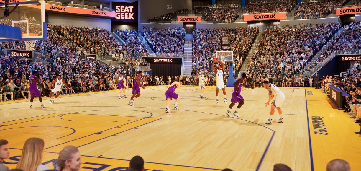 Chase Center - Section Riser 8 Seat View