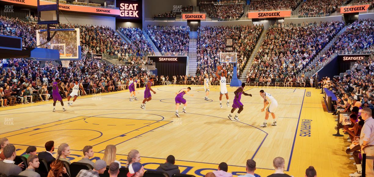 Chase Center - Section Riser 8 Seat View