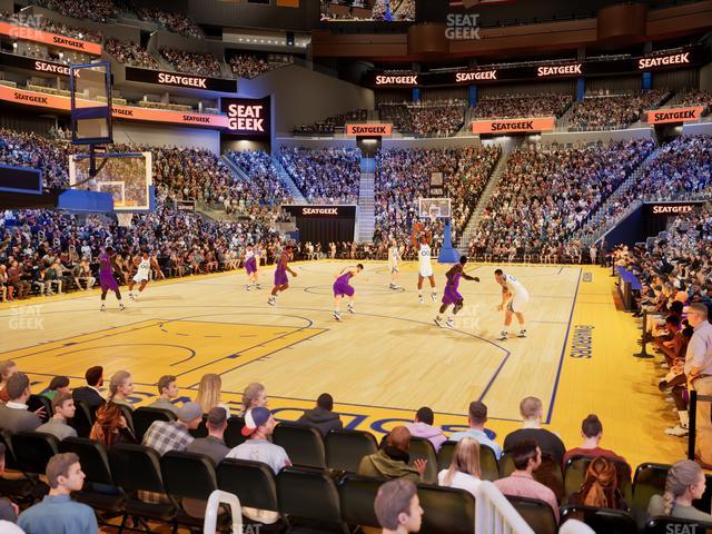 Chase Center - Section Riser 8 Seat View