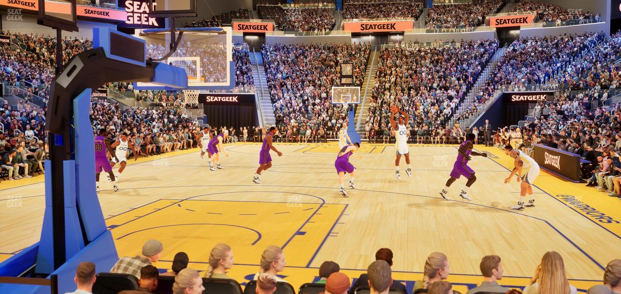 Chase Center - Section Riser 9 Seat View