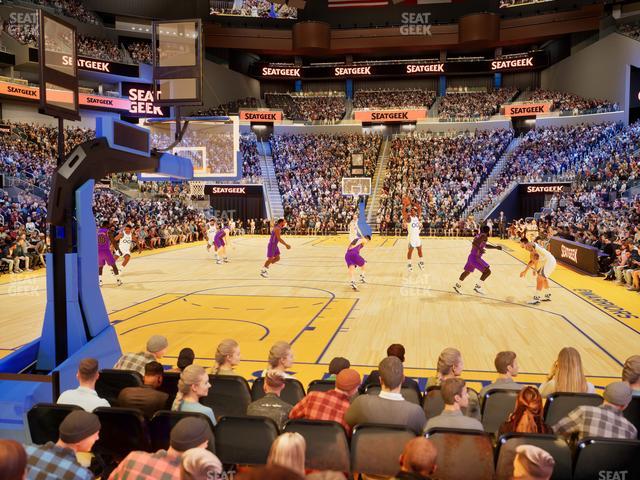 Chase Center - Section Riser 9 Seat View