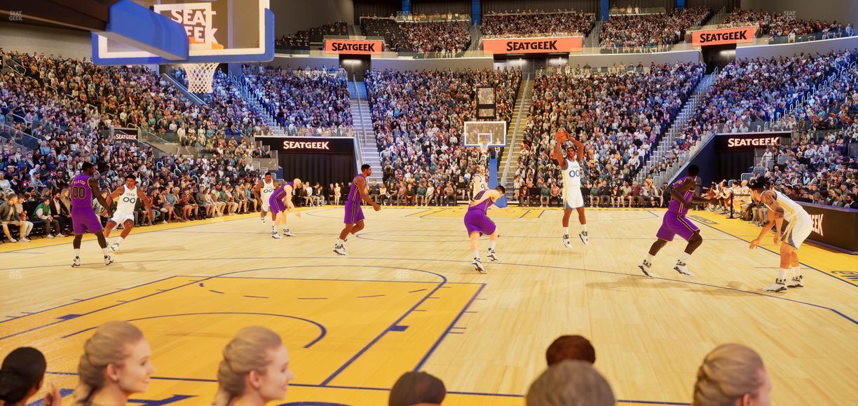 Chase Center - Section Riser 9 Seat View