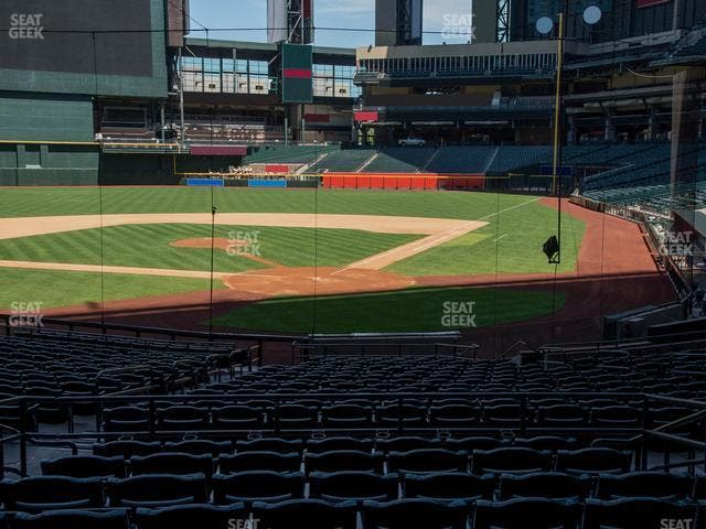 Chase Field - Section 124 Seat View