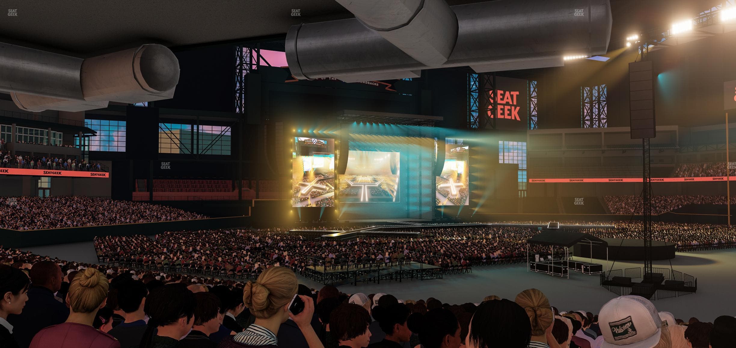 Chase Field - Section 129 W Seat View