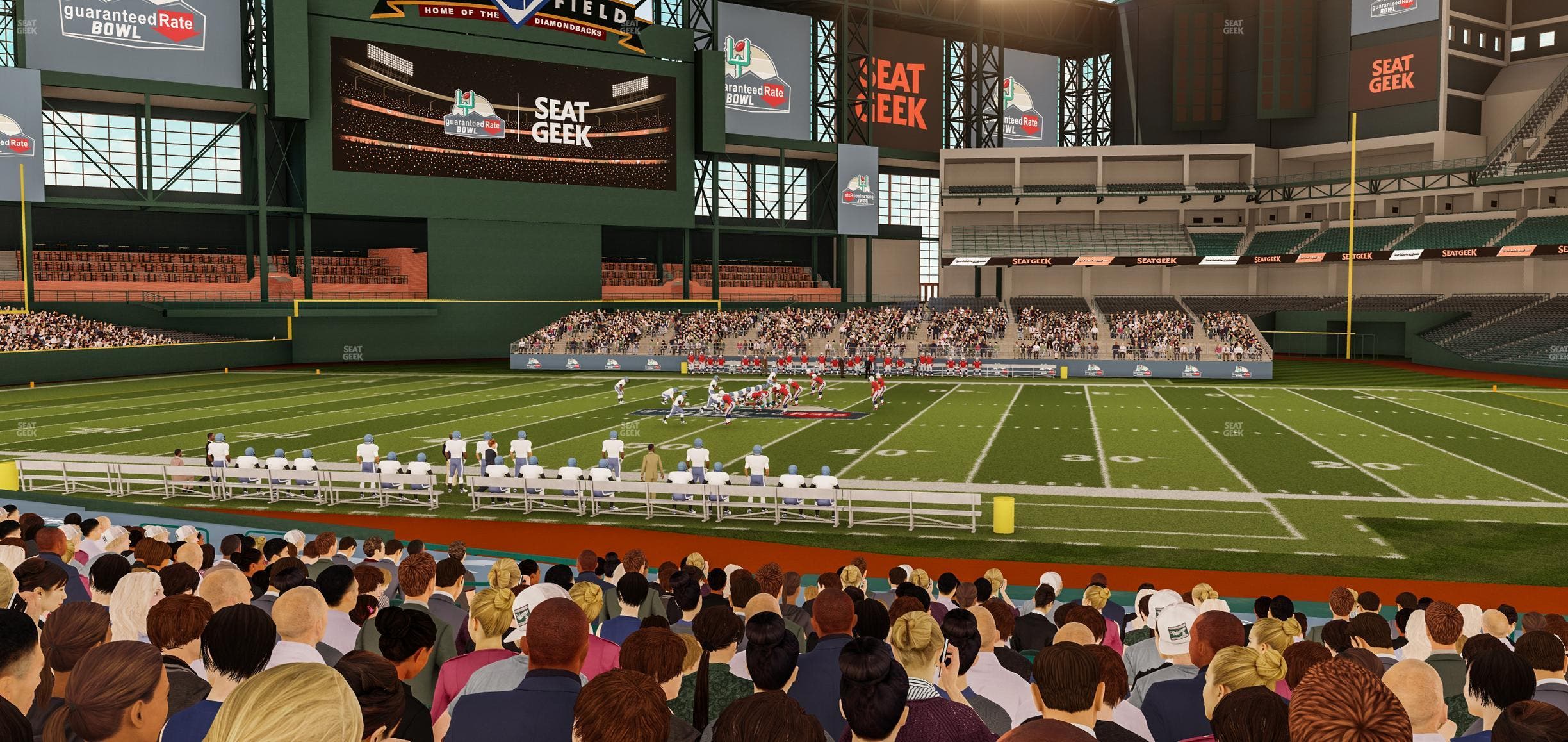 Chase Field - Section 129 Seat View