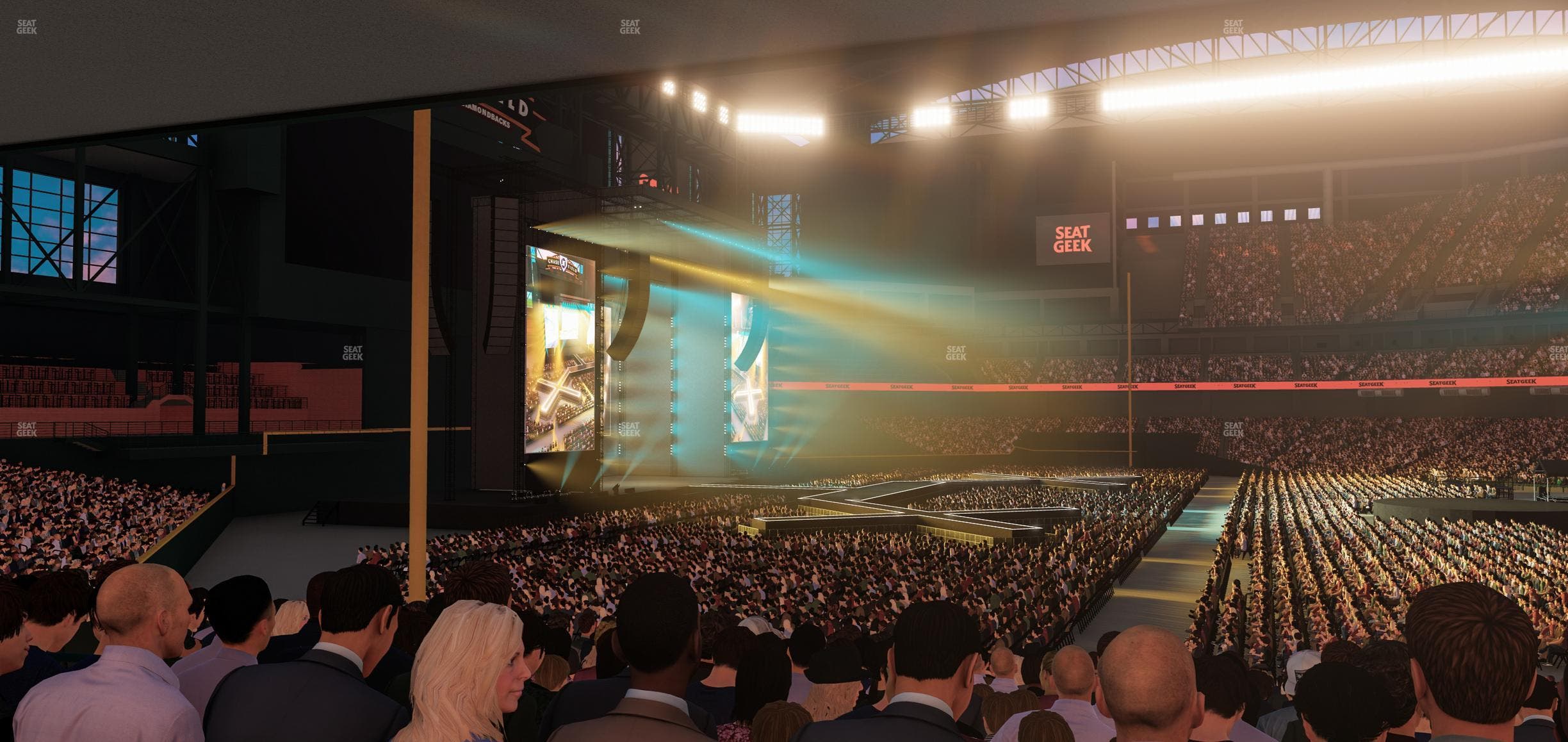 Chase Field - Section 135 W Seat View