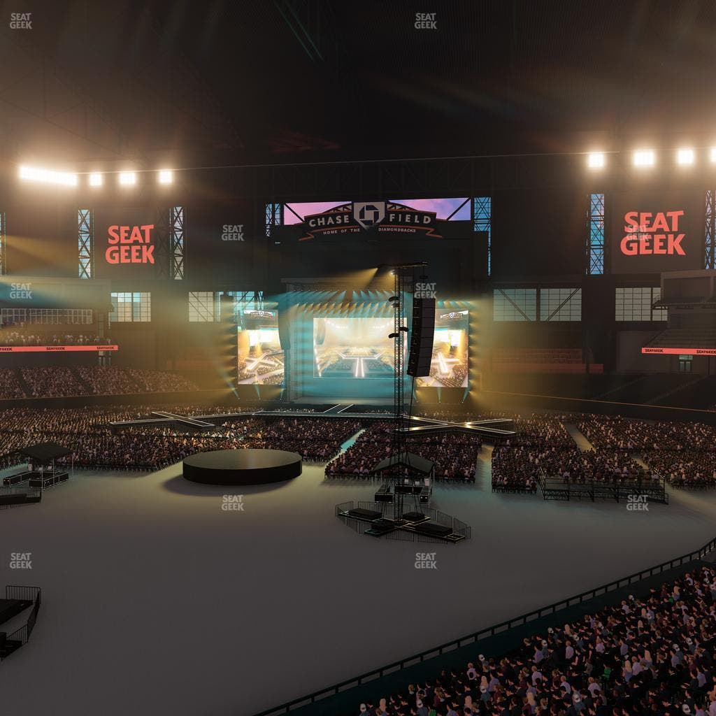 Chase Field - Section 210 B W Seat View