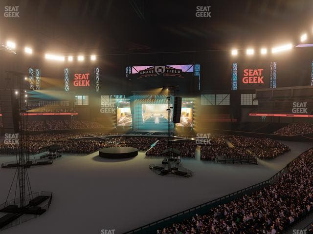 Chase Field - Section 210 B W Seat View