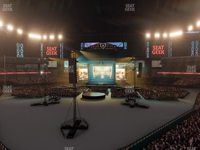 Chase Field - Section 210 D W Seat View