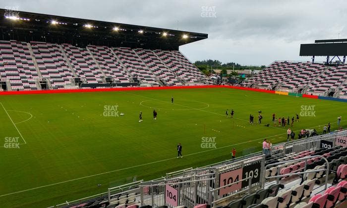 Chase Stadium - Section 104 Seat View