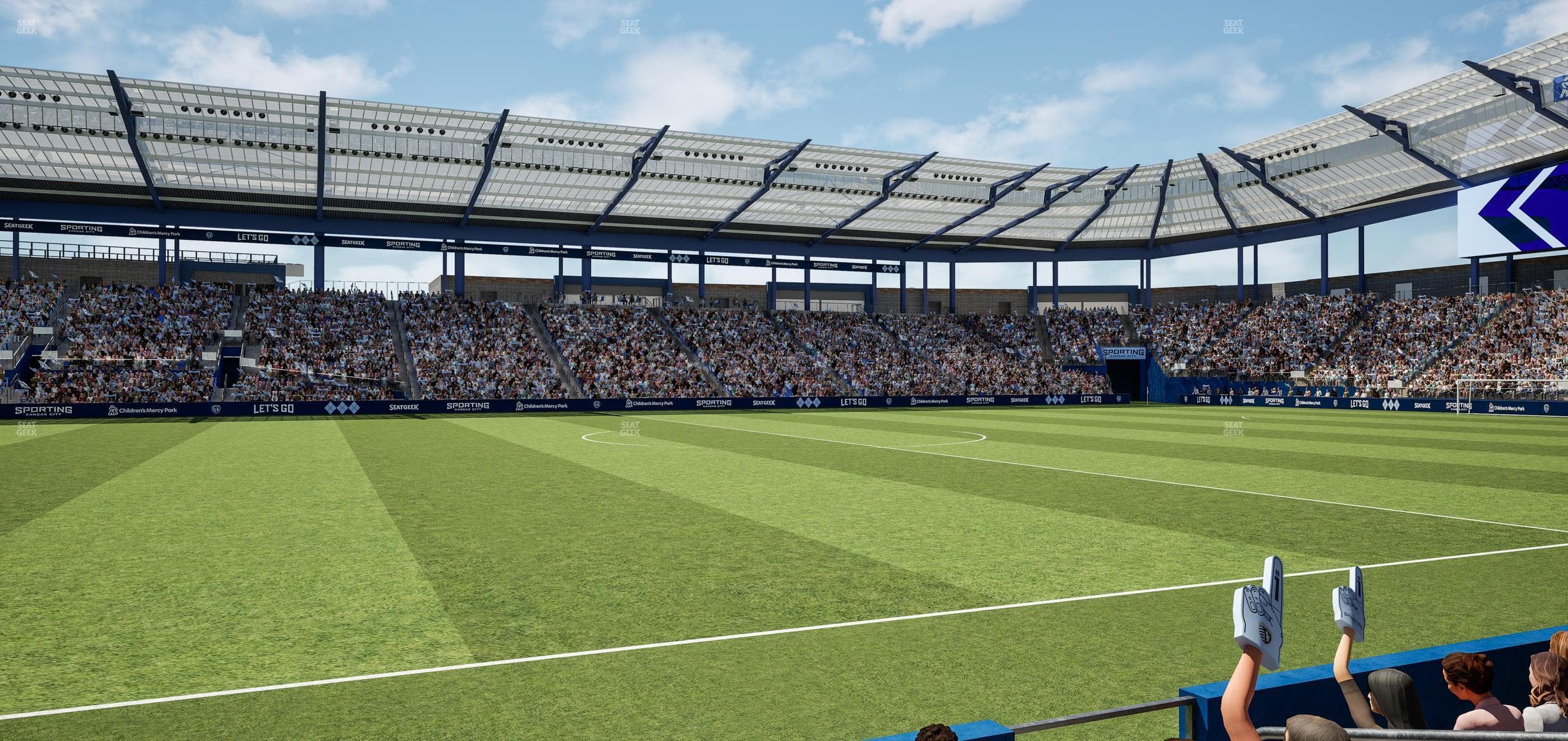 Children's Mercy Park - Section U M B Field Club 3 Seat View