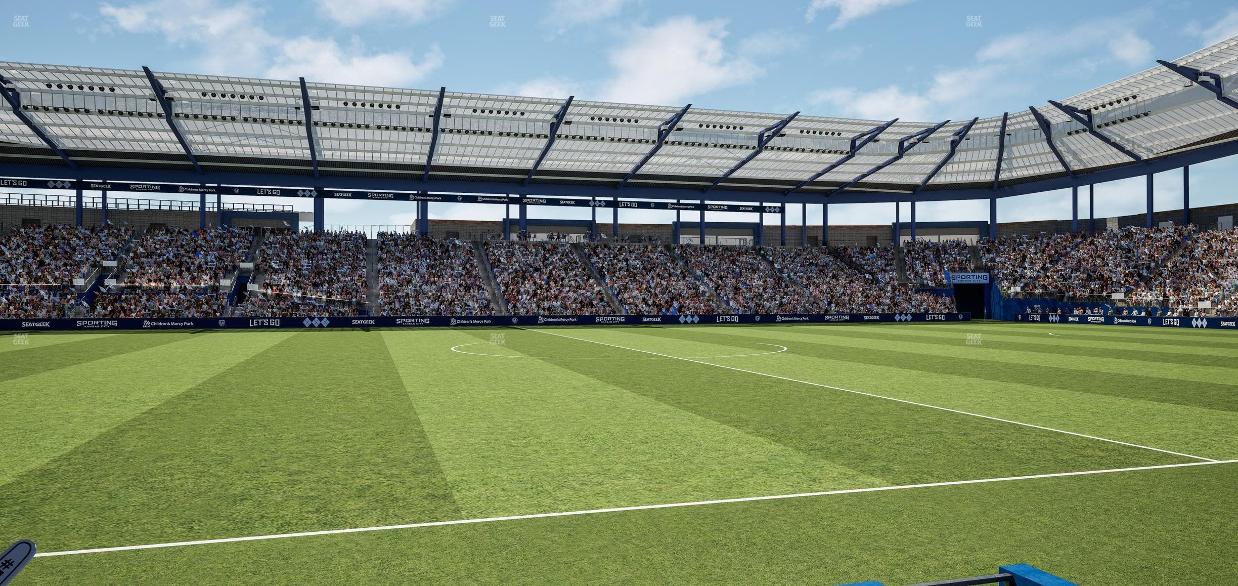 Children's Mercy Park - Section U M B Field Club 4 Seat View