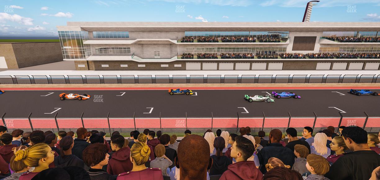 Circuit of The Americas - Section Main Grandstand Club Level 204 Seat View