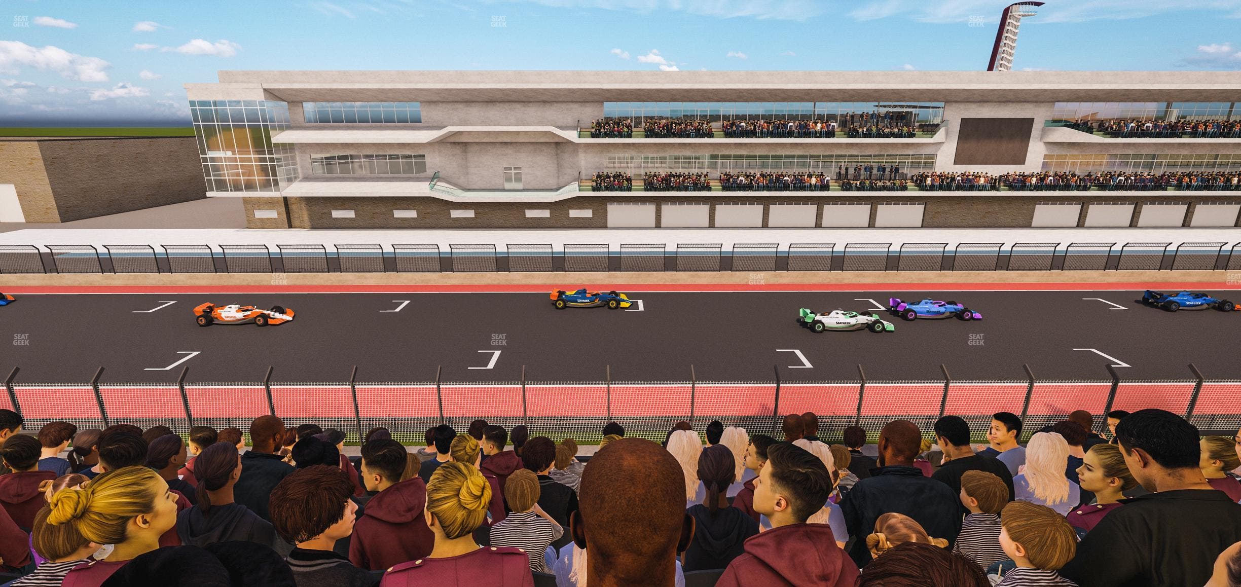 Circuit of The Americas - Section Main Grandstand Club Level 204 Seat View