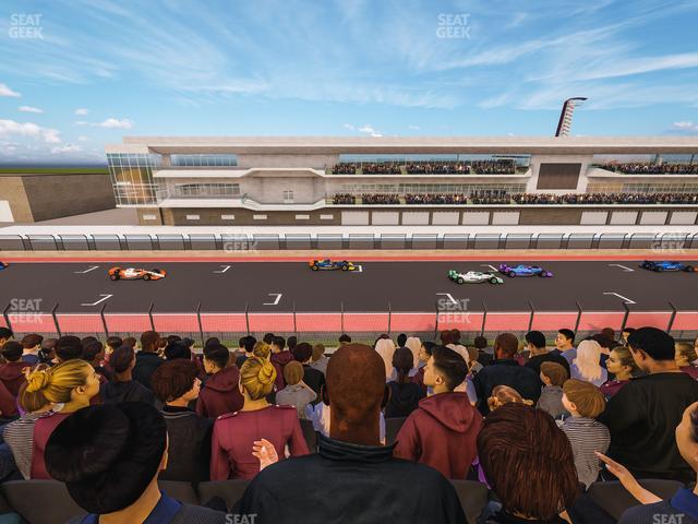 Circuit of The Americas - Section Main Grandstand Club Level 204 Seat View
