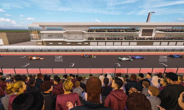 Circuit of The Americas - Section Main Grandstand Club Level 204 Seat View