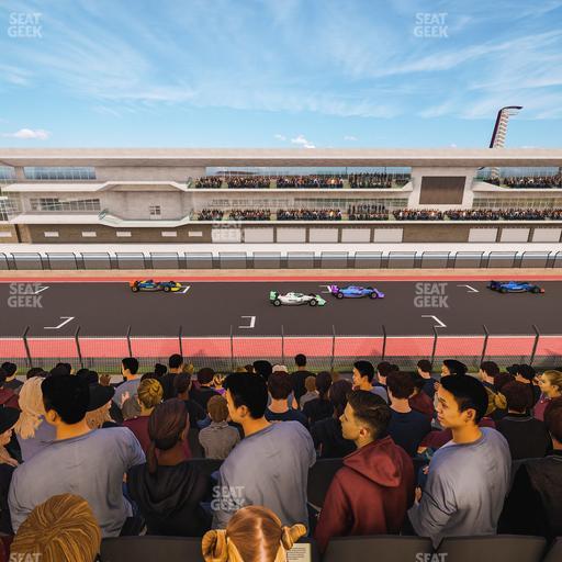 Circuit of The Americas - Section Main Grandstand Club Level 205 Seat View