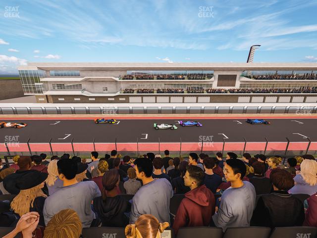 Circuit of The Americas - Section Main Grandstand Club Level 205 Seat View