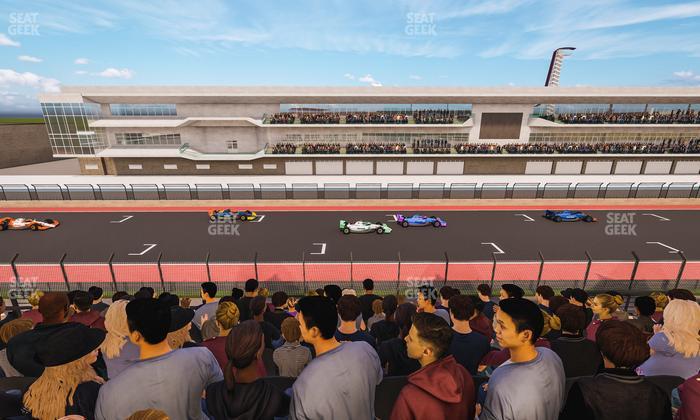 Circuit of The Americas - Section Main Grandstand Club Level 205 Seat View