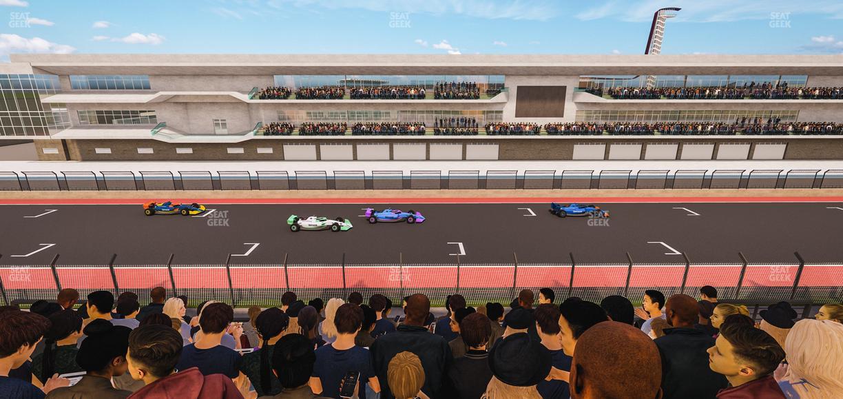 Circuit of The Americas - Section Main Grandstand Club Level 206 Seat View