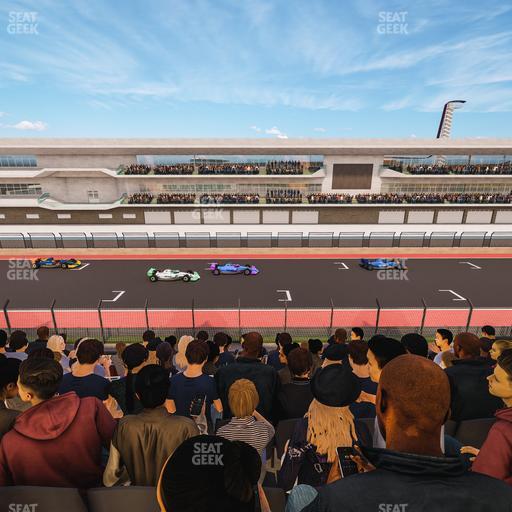 Circuit of The Americas - Section Main Grandstand Club Level 206 Seat View