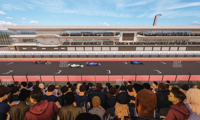 Circuit of The Americas - Section Main Grandstand Club Level 206 Seat View
