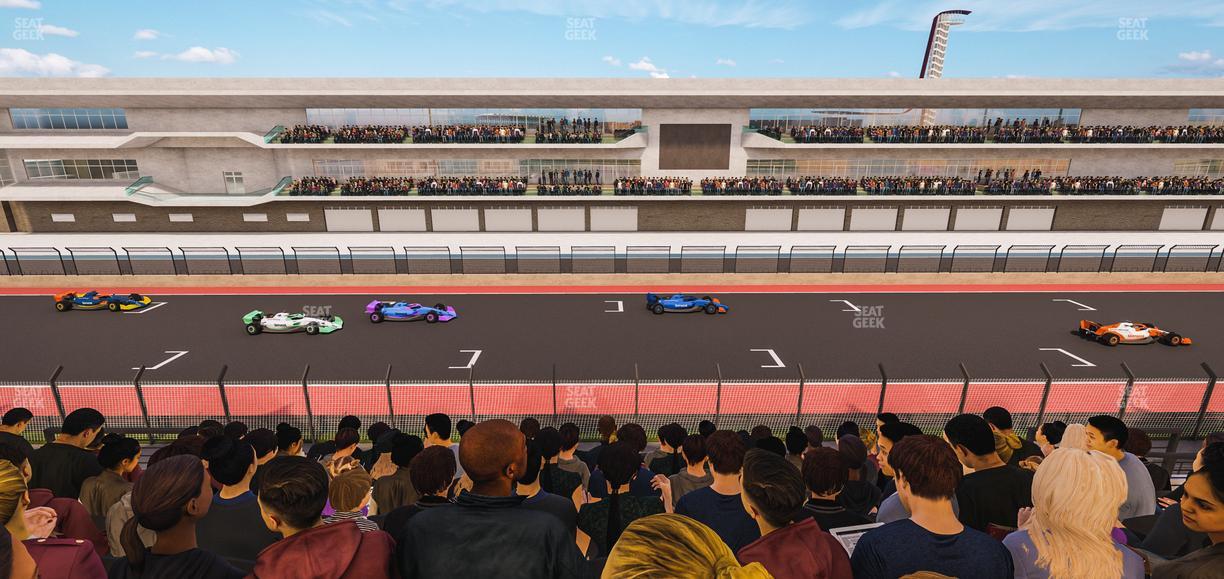 Circuit of The Americas - Section Main Grandstand Club Level 207 Seat View