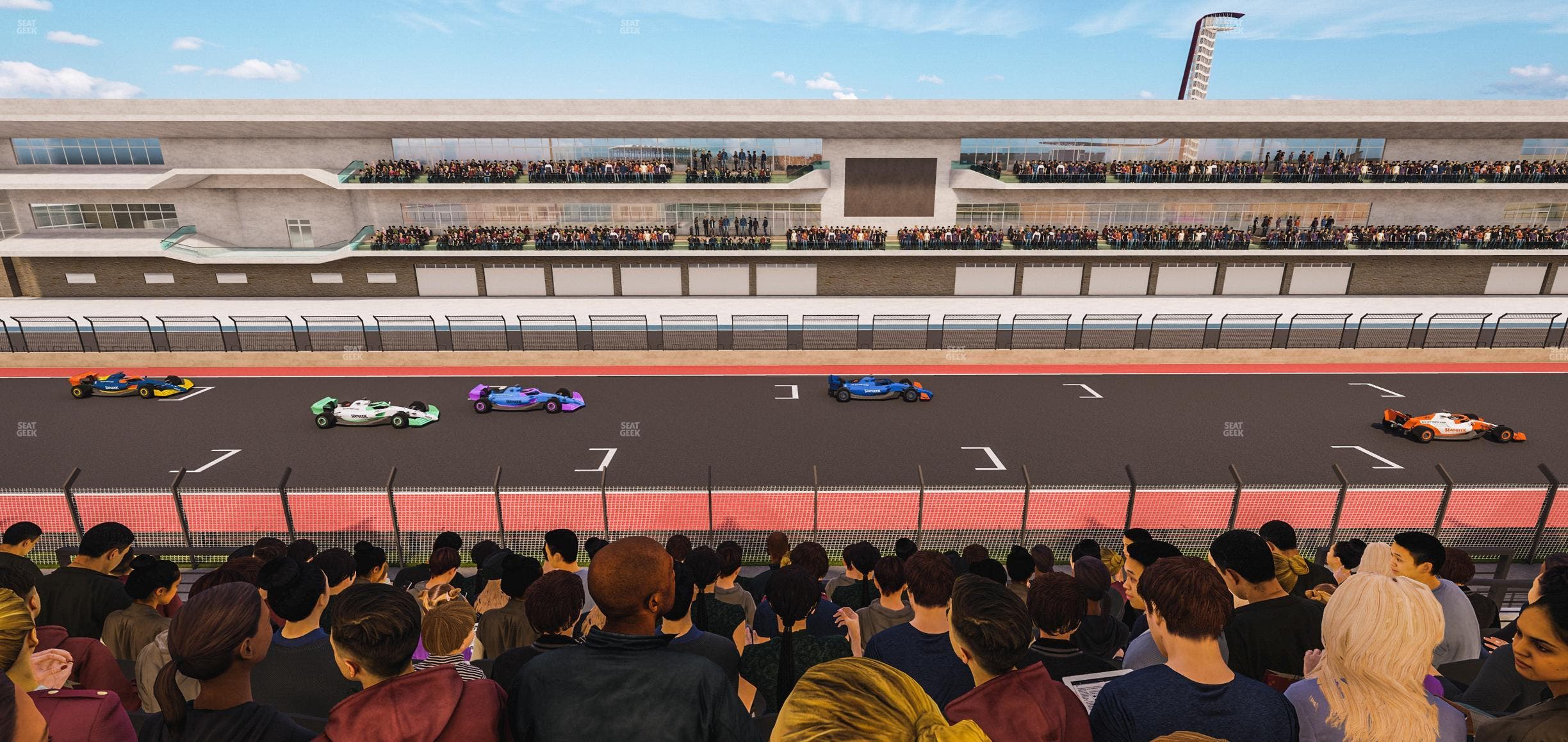 Circuit of The Americas - Section Main Grandstand Club Level 207 Seat View