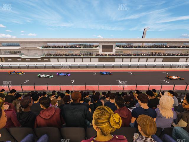 Circuit of The Americas - Section Main Grandstand Club Level 207 Seat View