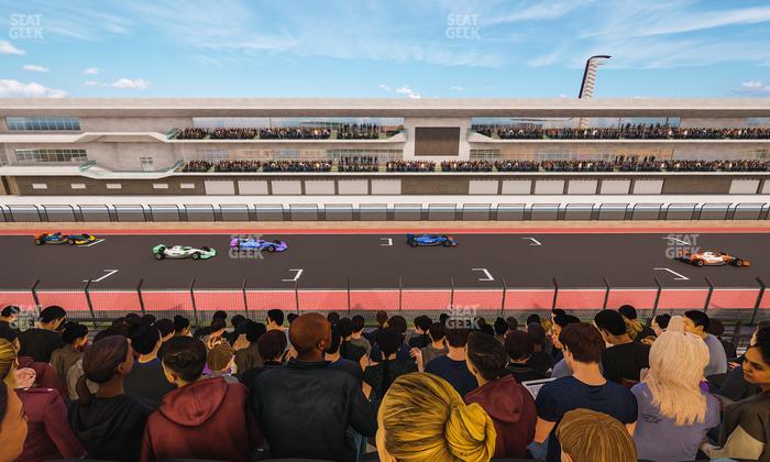 Circuit of The Americas - Section Main Grandstand Club Level 207 Seat View