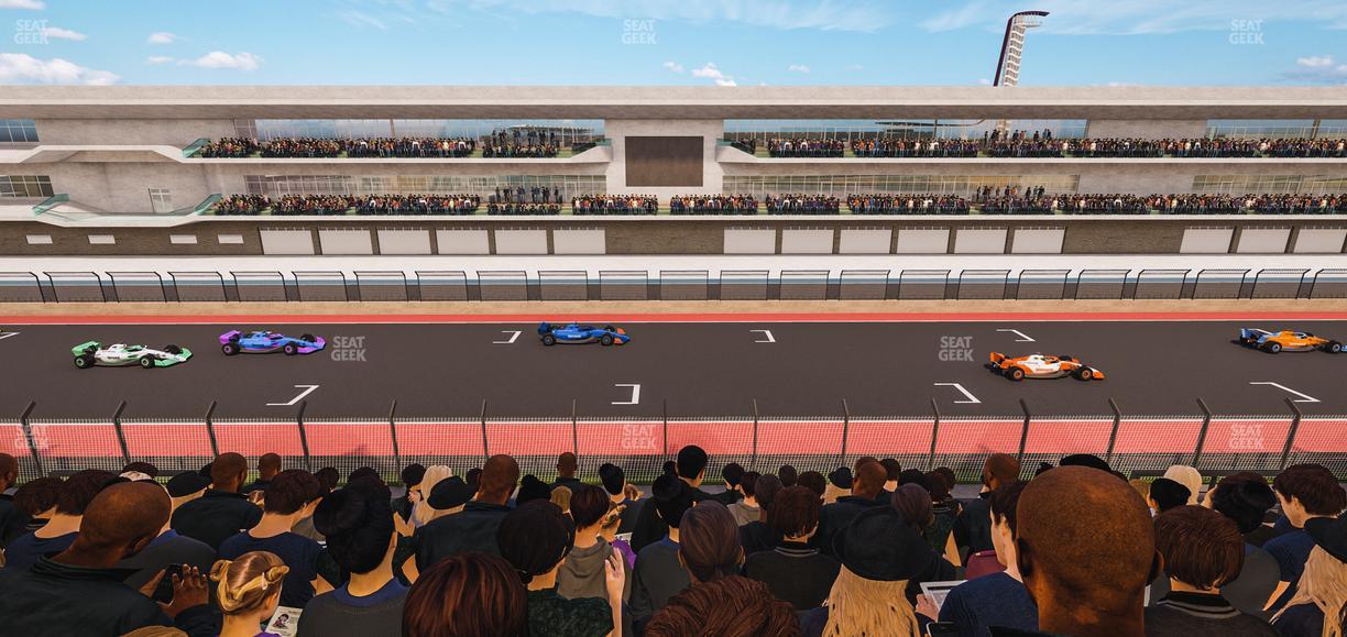 Circuit of The Americas - Section Main Grandstand Club Level 208 Seat View