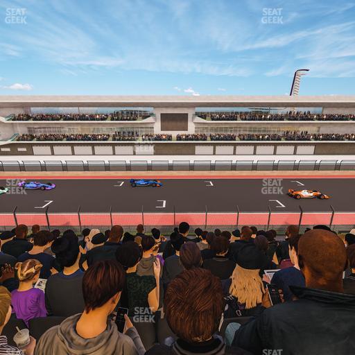 Circuit of The Americas - Section Main Grandstand Club Level 208 Seat View