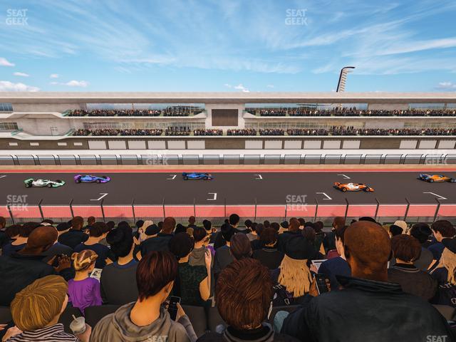 Circuit of The Americas - Section Main Grandstand Club Level 208 Seat View