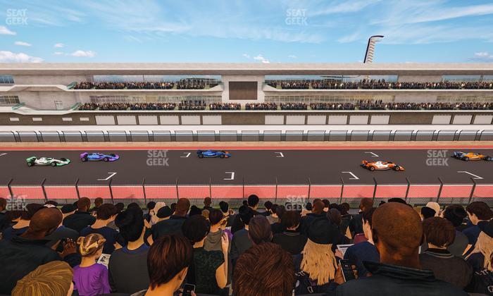 Circuit of The Americas - Section Main Grandstand Club Level 208 Seat View